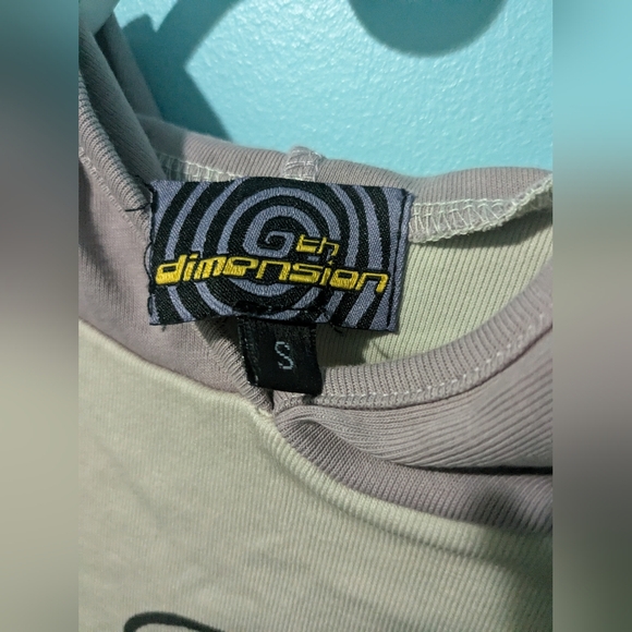 Sixth dimension sleeveless teddy bear graphic hoodie tank top - Picture 3 of 4